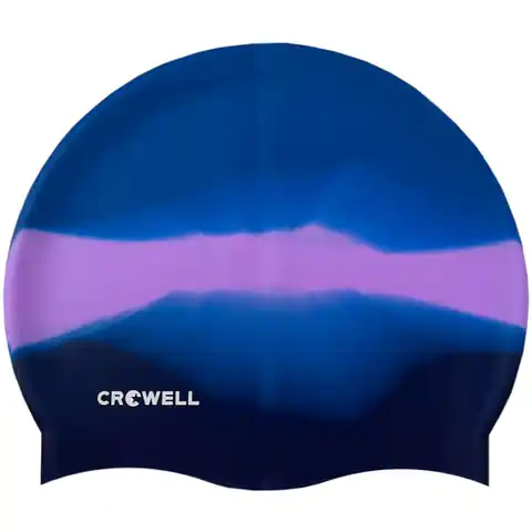⁨Czepek pływacki silikonowy Crowell Multi Flame (kolor Fioletowy. Niebieski)⁩ w sklepie Wasserman.eu