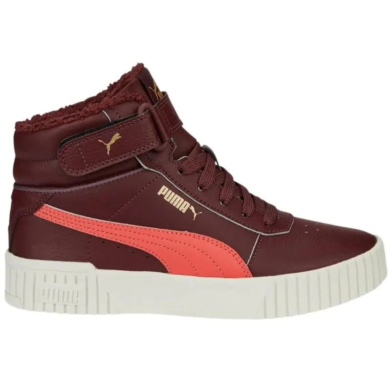 ⁨Buty Puma Carina 2.0 Mid Wtr Jr 387380 (kolor Czerwony, rozmiar 35.5)⁩ w sklepie Wasserman.eu