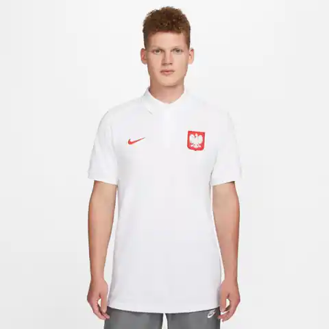 ⁨Koszulka Nike Polska M DH4944 (kolor Biały, rozmiar XL)⁩ w sklepie Wasserman.eu