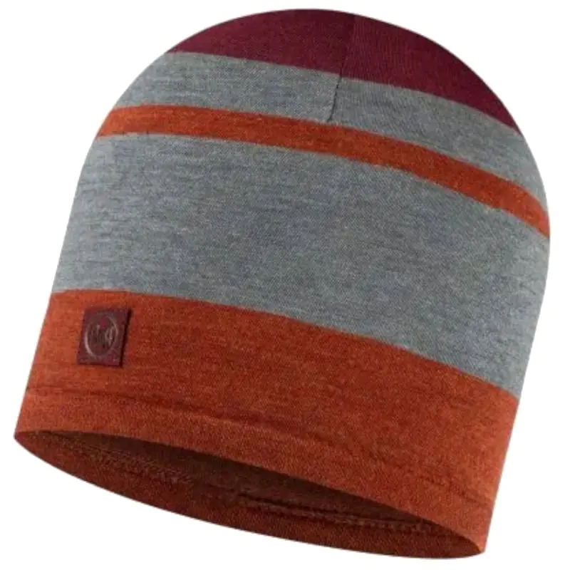 ⁨Czapka Buff Merino Move Beanie (kolor Pomarańczowy. Szary/Srebrny, rozmiar One size)⁩ w sklepie Wasserman.eu