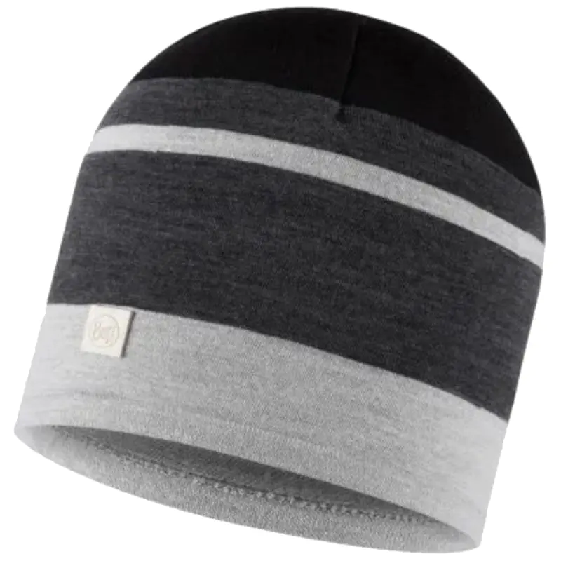 ⁨Czapka Buff Merino Move Beanie (kolor Szary/Srebrny, rozmiar One size)⁩ w sklepie Wasserman.eu