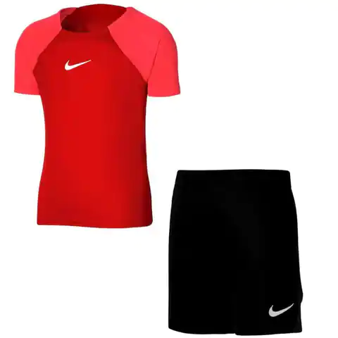 ⁨Komplet Nike Academy Pro Training Kit Jr DH9484 (kolor Czarny. Czerwony, rozmiar L 116-122 cm)⁩ w sklepie Wasserman.eu