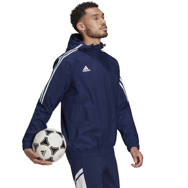 ⁨Kurtka adidas Condivo 22 All-Weather Jacket M HA6266 (kolor Granatowy, rozmiar M)⁩ w sklepie Wasserman.eu