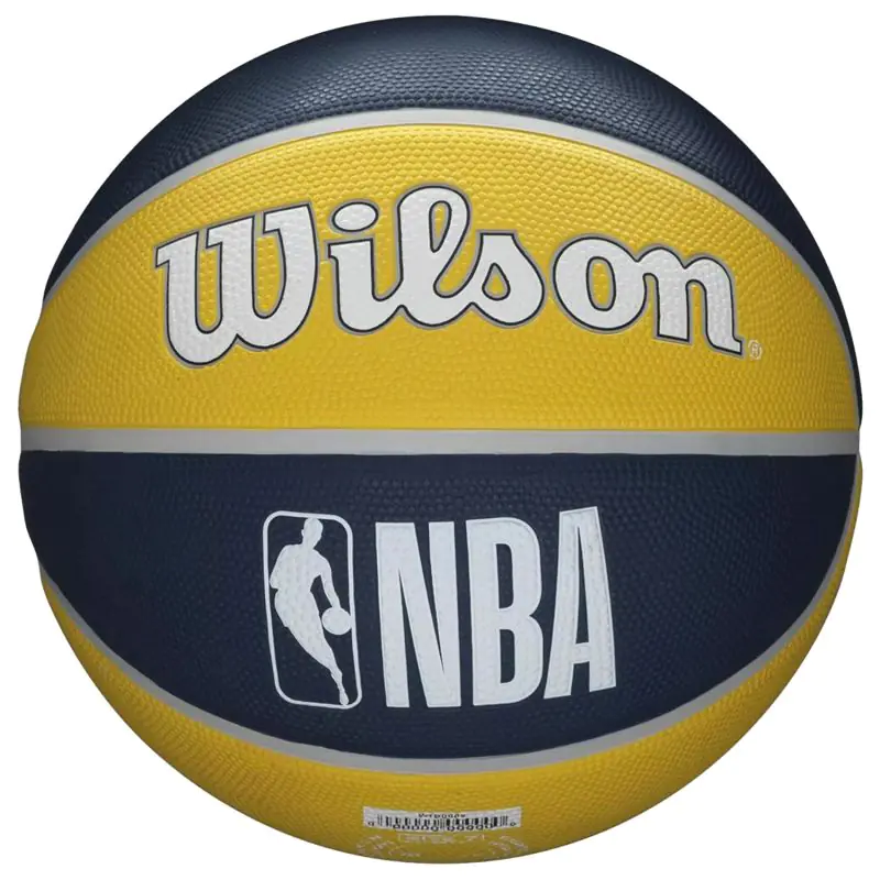 ⁨Piłka Wilson NBA Team Indiana Pacers Ball (kolor Żółty, rozmiar 7)⁩ w sklepie Wasserman.eu