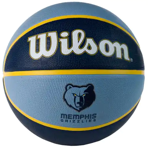 ⁨Piłka Wilson NBA Team Memphis Grizzlies Ball (kolor Niebieski, rozmiar 7)⁩ w sklepie Wasserman.eu