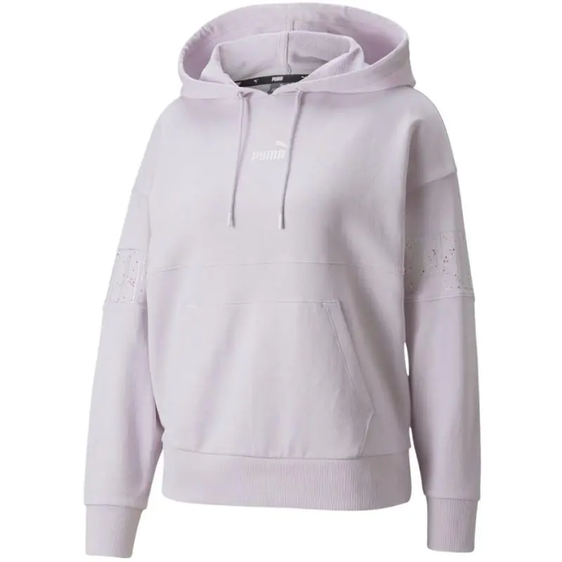 ⁨Puma Power Colorblock Stardust Hoo Women's Sweatshirt Purple 848828 73⁩ at Wasserman.eu