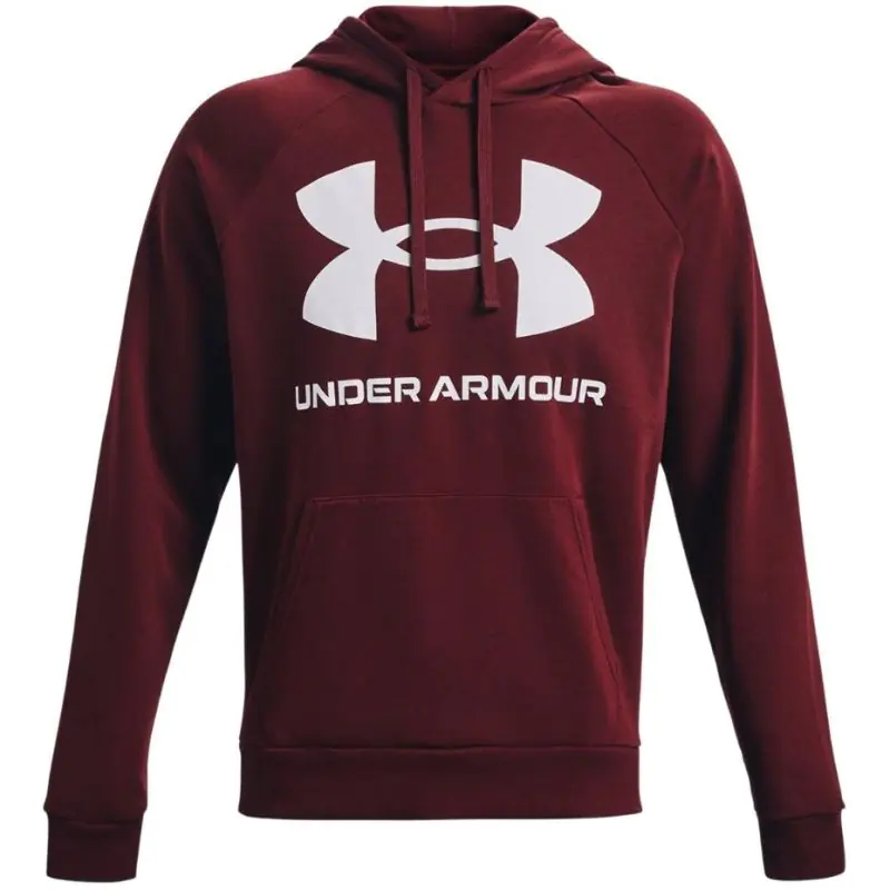⁨Under Armour Men's Rival Fleece Big Logo HD Sweatshirt burgundy 1357093 690⁩ at Wasserman.eu