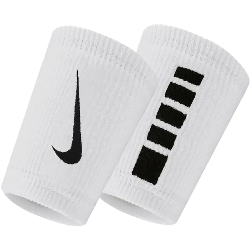 ⁨Frotki, opaski Nike Elite Doublewide Wristbans 2 szt. N1006 (kolor Biały)⁩ w sklepie Wasserman.eu