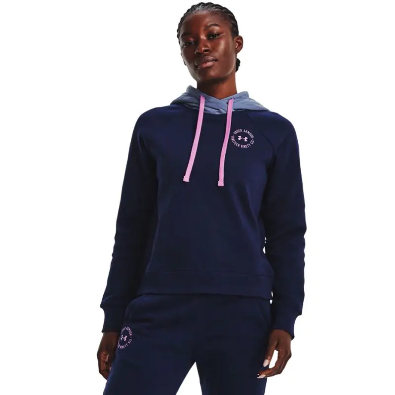 ⁨Under Armour Women's Rival Fleece CB Hoodie Navy Blue 1373031 410⁩ at Wasserman.eu