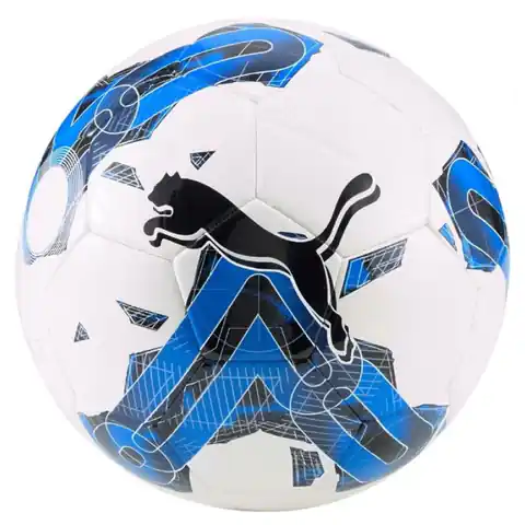 ⁨Piłka Puma Orbita 6 MS 083787 (kolor Biały. Niebieski, rozmiar 4)⁩ w sklepie Wasserman.eu