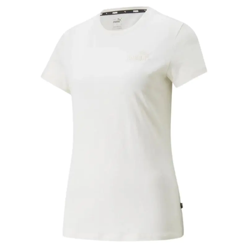 ⁨Koszulka Puma ESS+ Embroidery Tee W 848331 (kolor Beżowy/Kremowy, rozmiar L)⁩ w sklepie Wasserman.eu