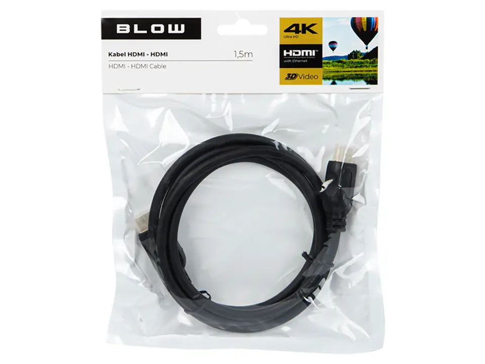 ⁨Przył.HDMI-HDMI  1.5m 4K⁩ w sklepie Wasserman.eu