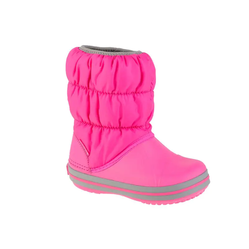 ⁨Buty Crocs Winter Puff Boot Jr 14613 (kolor Różowy, rozmiar 22/23)⁩ w sklepie Wasserman.eu