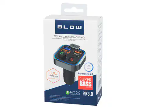 ⁨Transmiter FM BLOW Bluetooth5.1+QC3.0⁩ w sklepie Wasserman.eu