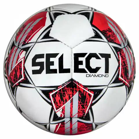 ⁨Piłka nożna Select Diamond roz.4 T26 (kolor Biały. Czerwony, rozmiar 5)⁩ w sklepie Wasserman.eu