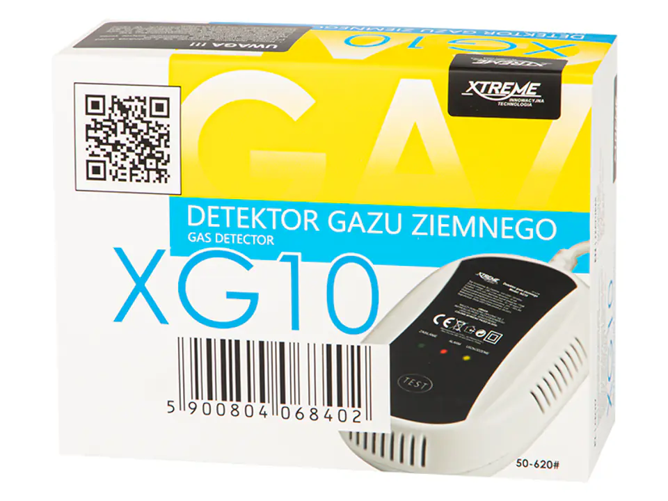 Czujnik gazu. Detektor z alarmem Xtreme XG10 230V w sklepie Wasserman.eu