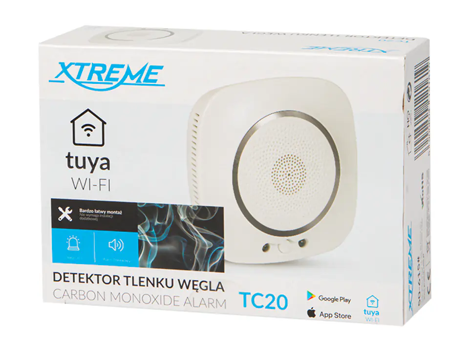 Czujnik czadu TC20 230V Detektor alarm Xtreme w sklepie Wasserman.eu
