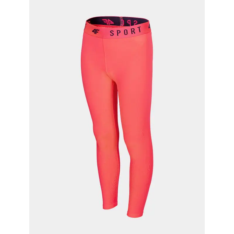 ⁨Legginsy 4F Jr HJL22-JSPDF002 (kolor Różowy)⁩ w sklepie Wasserman.eu