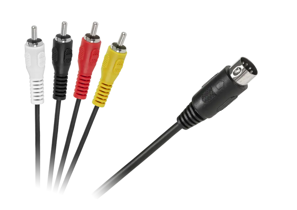 ⁨Kabel DIN-4 x RCA 1,8m⁩ w sklepie Wasserman.eu