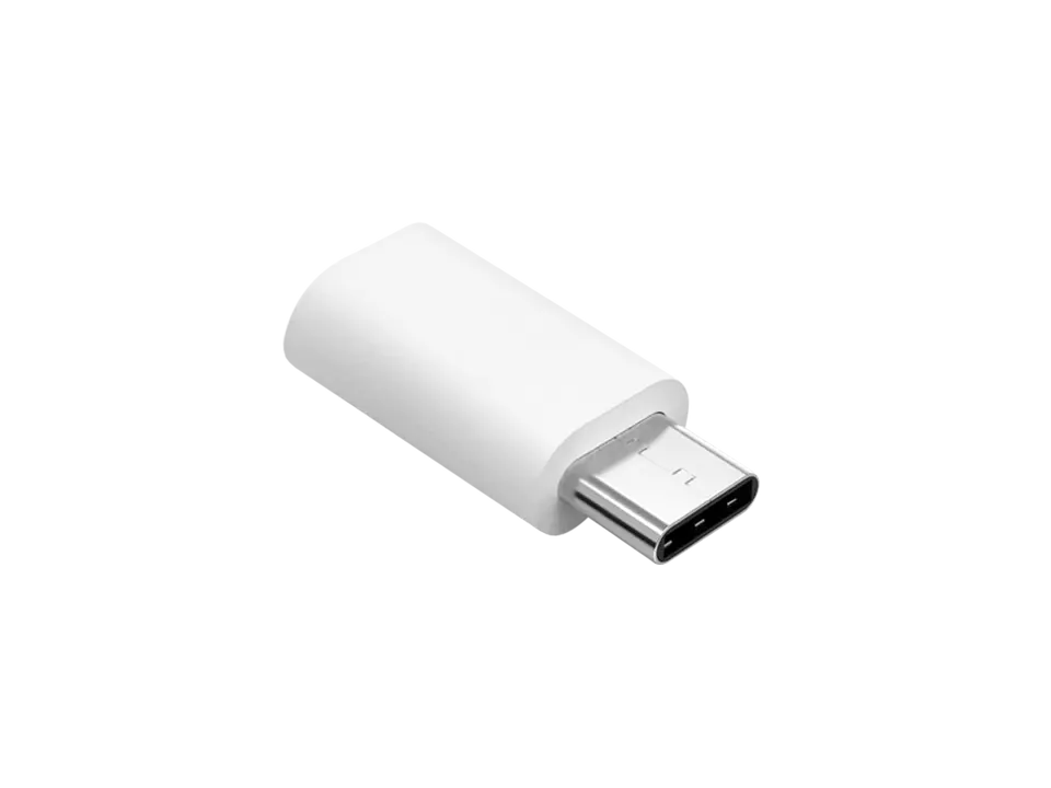 ⁨Adapter Przejściówka Micro USB - USB typu C Srebrna⁩ w sklepie Wasserman.eu