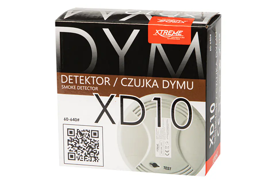 Detektor, czujnik dymu Xtreme XD10 na baterie 868F-885B2 w sklepie Wasserman.eu