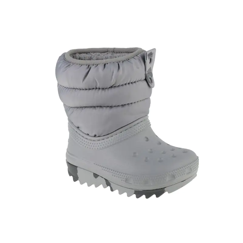 ⁨Buty Crocs Classic Neo Puff Boot Toddler Jr 207683 (kolor Szary/Srebrny, rozmiar 19/20)⁩ w sklepie Wasserman.eu