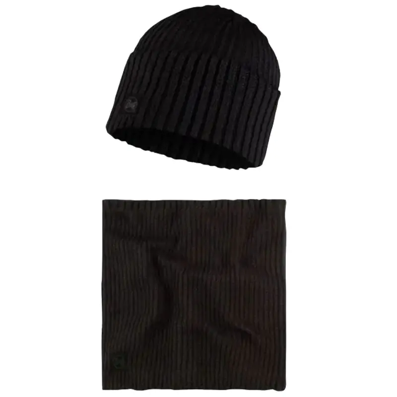 ⁨Zestaw czapka i komin Buff Gift Pack Set Beanie and Neckwarmer (kolor Czarny, rozmiar One size)⁩ w sklepie Wasserman.eu