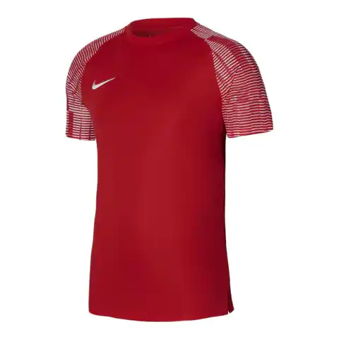 ⁨Koszulka Nike Academy Jr DH8369 (kolor Czerwony, rozmiar M (137-147cm))⁩ w sklepie Wasserman.eu