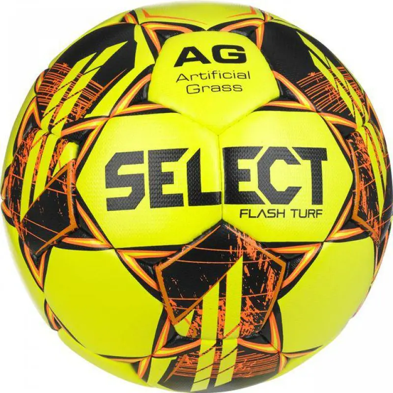 ⁨Piłka nożna SELECT Flash Turf (kolor Żółty, rozmiar 4)⁩ w sklepie Wasserman.eu