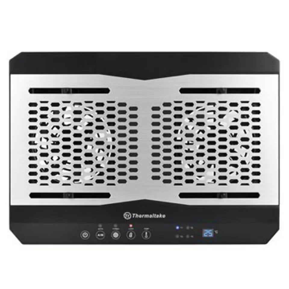 Notebook cooler - Massive TM (10~17", 2x120mm Fan) aluminum at Wasserman.eu