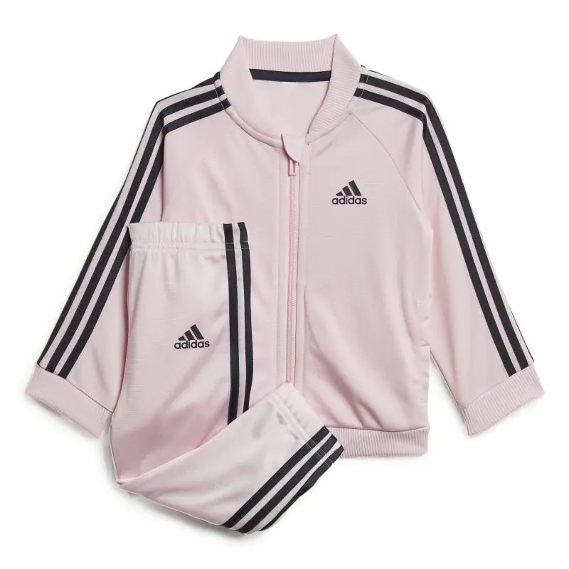 ⁨Dres adidas 3-Stripes Tricot Track Suit Jr (kolor Różowy, rozmiar 104)⁩ w sklepie Wasserman.eu