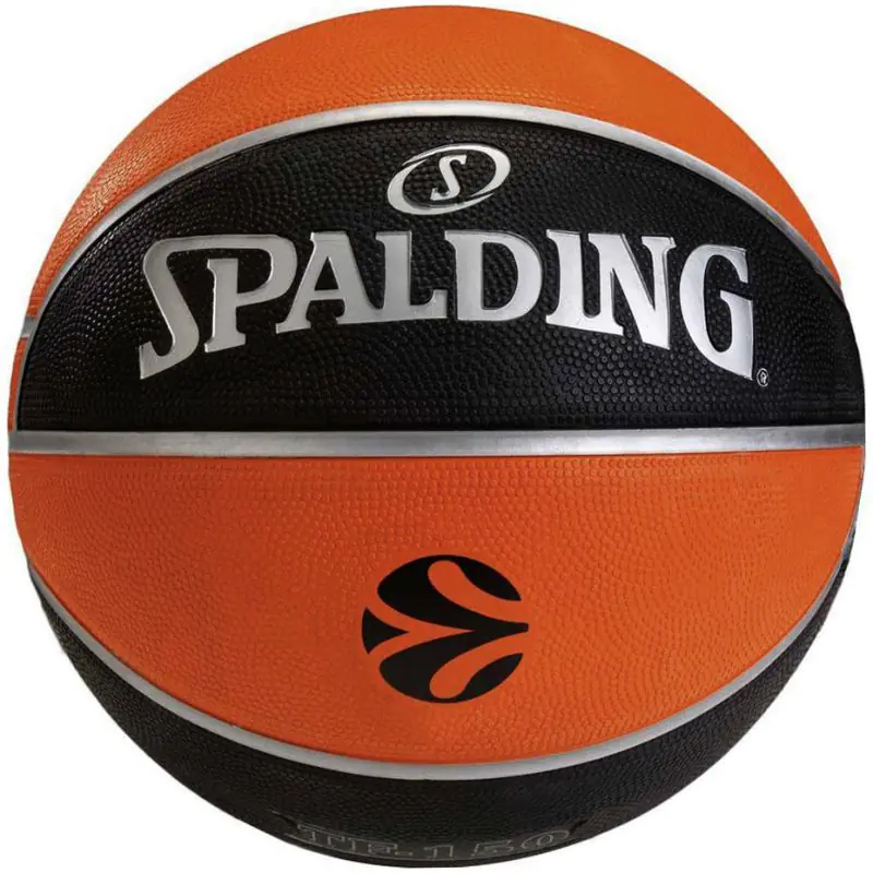 ⁨Piłka do koszykówki Spalding Eurolige TF-150 (kolor Czarny. Pomarańczowy, rozmiar 6)⁩ w sklepie Wasserman.eu