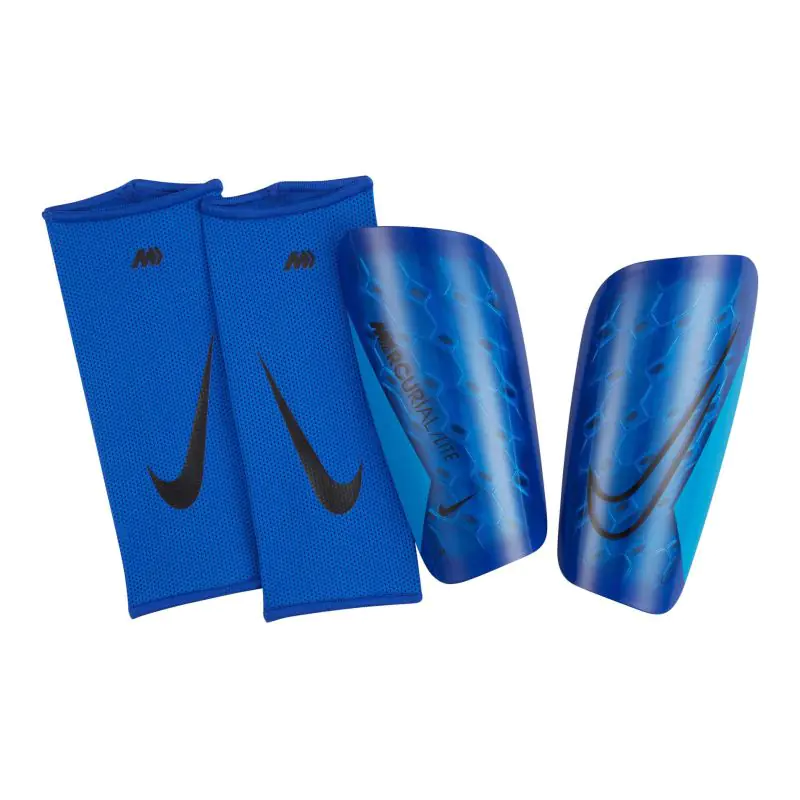 ⁨Nagolenniki Nike Mercurial Lite DN3611 (kolor Niebieski, rozmiar L (170-180cm))⁩ w sklepie Wasserman.eu