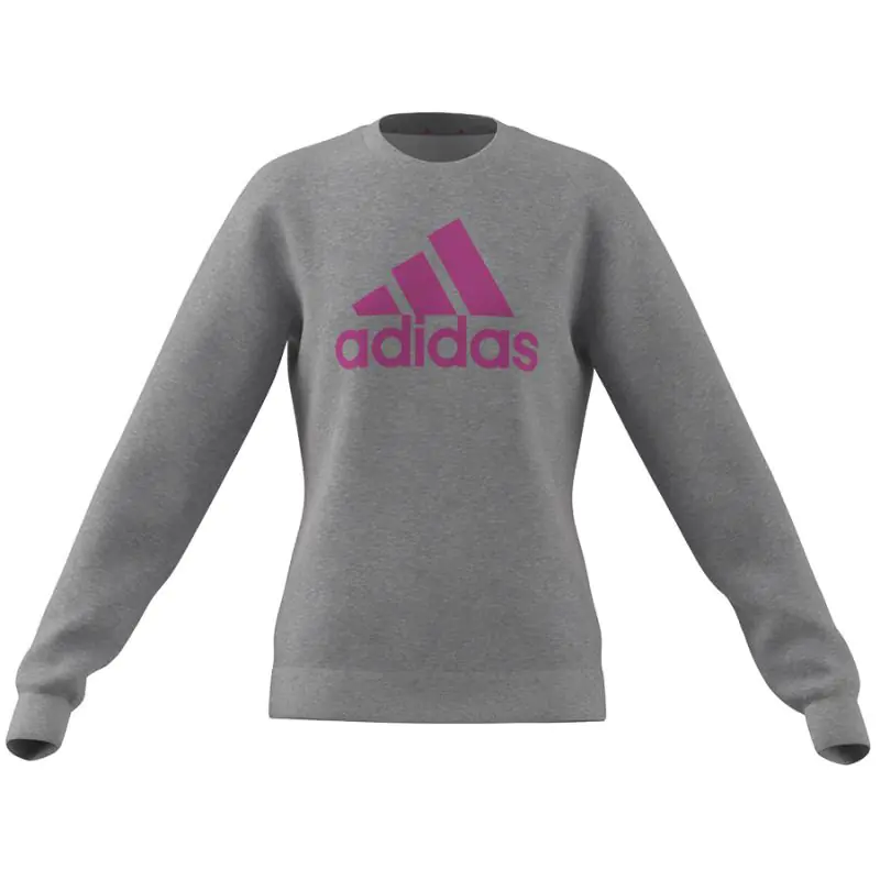 ⁨Bluza adidas Big Logo Swt Jr (kolor Szary/Srebrny, rozmiar 140 cm)⁩ w sklepie Wasserman.eu