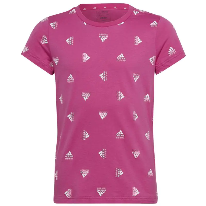 ⁨Koszulka adidas BLUV Tee Jr (kolor Różowy, rozmiar 140 cm)⁩ w sklepie Wasserman.eu
