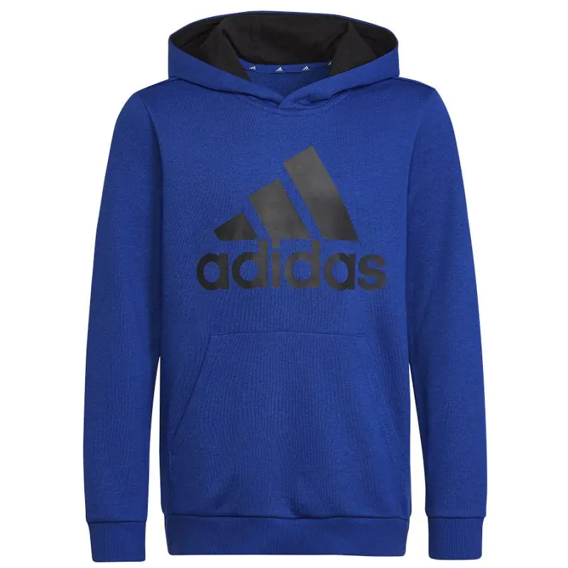 ⁨Bluza adidas Big Logo Essentials Hoody Jr (kolor Niebieski, rozmiar 122 cm)⁩ w sklepie Wasserman.eu