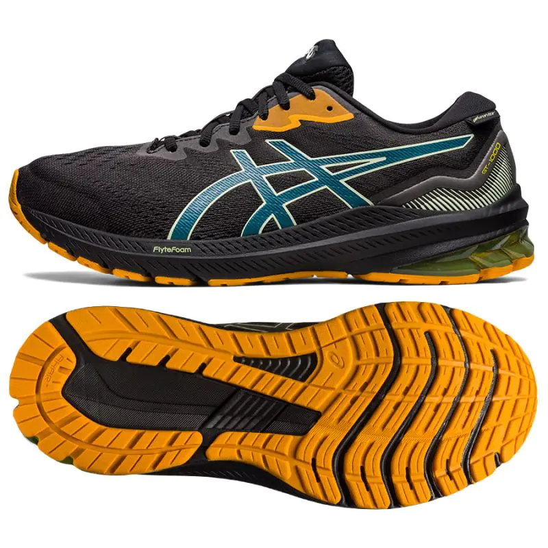 ⁨Buty do biegania Asics GT-1000 11 GTX M 1011B447 (kolor Czarny, rozmiar 44 1/2)⁩ w sklepie Wasserman.eu