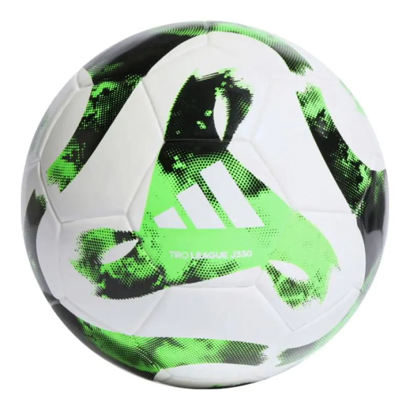 ⁨Piłka nożna adidas Tiro League J350 (kolor Biały. Zielony, rozmiar 5)⁩ w sklepie Wasserman.eu
