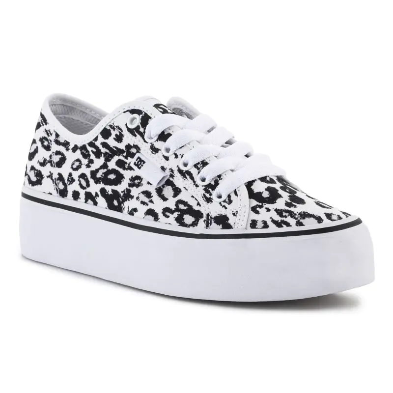 ⁨Buty DC Manual Platform Cheetah print AdyS300280-Che W (kolor Biały. Czarny, rozmiar EU 36.5)⁩ w sklepie Wasserman.eu