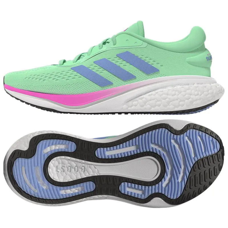 ⁨Buty do biegania adidas SuperNova 2 W (kolor Zielony, rozmiar 42)⁩ w sklepie Wasserman.eu