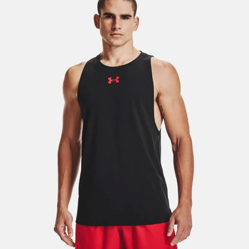 ⁨Koszulka Under Armour Sportstyle Baseline Tank M 1361901 (kolor Czarny, rozmiar S)⁩ w sklepie Wasserman.eu