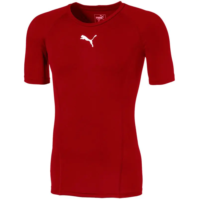 ⁨Koszulka Puma Liga Baselayer SS M 655918 (kolor Czerwony, rozmiar L)⁩ w sklepie Wasserman.eu