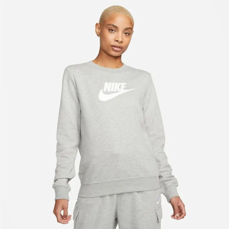 ⁨Bluza Nike Sportswear Club Fleece W DQ5832 (kolor Szary/Srebrny, rozmiar S)⁩ w sklepie Wasserman.eu