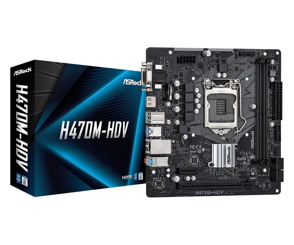 H470M-HDV s1200 2DDR4 HDMI/D-SUB/DVI mATX at Wasserman.eu