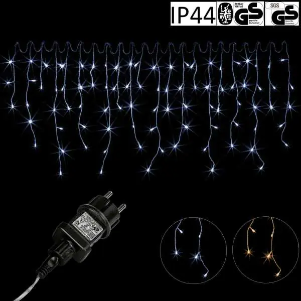 ⁨Garland 600LED cold white 15m icicles hanging IP44⁩ at Wasserman.eu