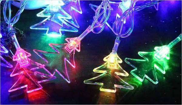 ⁨Christmas lights colorful flashing 28 LED 5 m IP20 mains power supply⁩ at Wasserman.eu