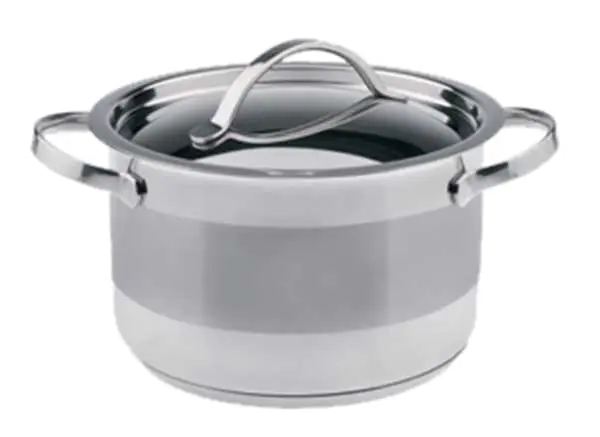 ⁨Stainless steel pot with lid Starke Gemini 16 cm/ 2l Tadar⁩ at Wasserman.eu