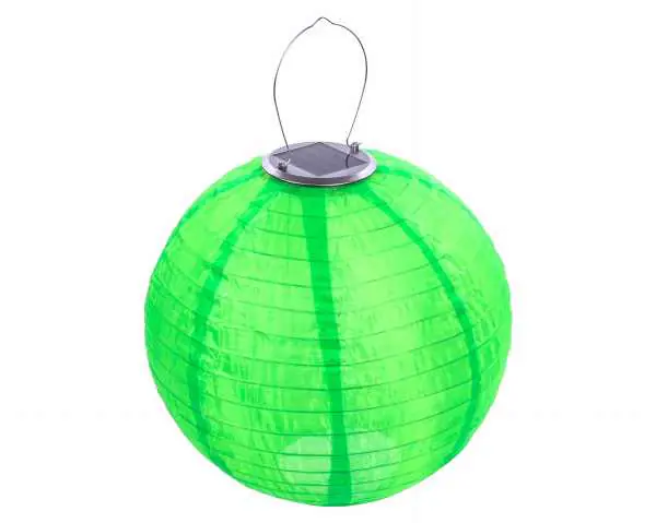 ⁨Lampion solarny ogrodowy 30cm zewnętrzny zielony, lampa solarna JoyLight⁩ w sklepie Wasserman.eu