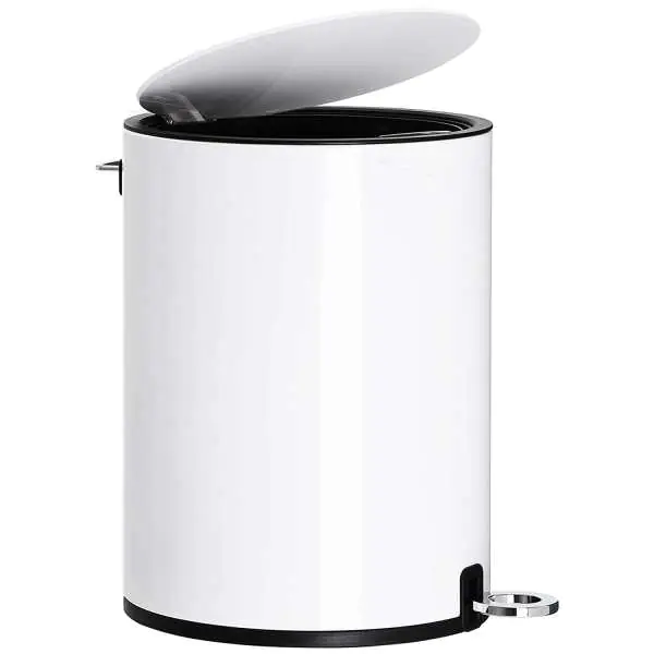 ⁨Bathroom waste bin 3 l white⁩ at Wasserman.eu