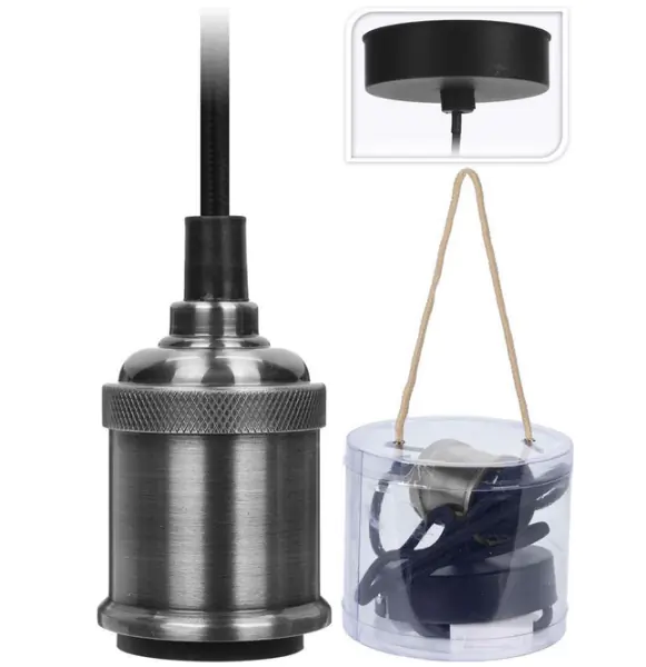 Lampa sufitowa żyrandol lampa wisząca srebrna w sklepie Wasserman.eu